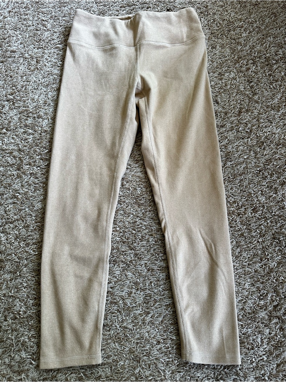 Fleece-soft Cream Leggings for Women